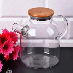 قوری پیرکس ۱2۰۰ میل درب بامبو شعله مستقیم