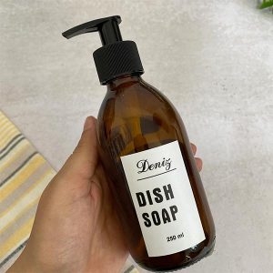 جا مایع شیشه ای مدل دنیز چند کاره قهوه ای
