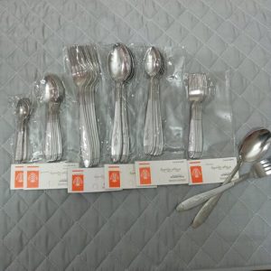 سرویس قاشق و چنگال گل میخک 36 پارچه جنس استیل ضد زنگ