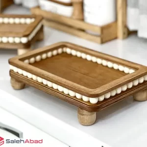 سینی رایزر مهره دار چوبی مستطیل