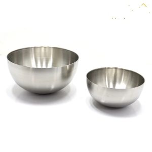 کاسه ساده استیل سیلور 25 سانت