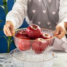 کاسه آبکش دار آکرولیک طلایی