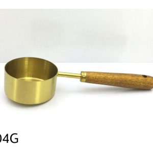 پیمانه طلایی دسته چوبی