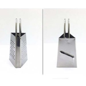رنده سیر استیل سه گوش دسته زنبیلی