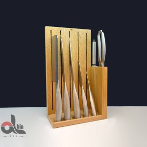 سرویس چاقو وساطور پایه چوبی